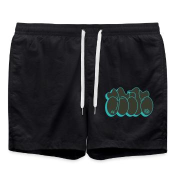 Unbenanntes Projekt 21 - Badeshorts - Schwarz - Vorne - AI Model Male 185 light (185cm)
