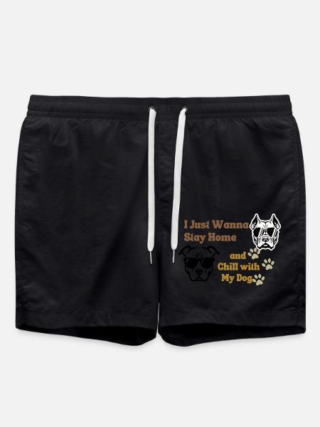 Wir lieben Hunde - Badeshorts - Schwarz