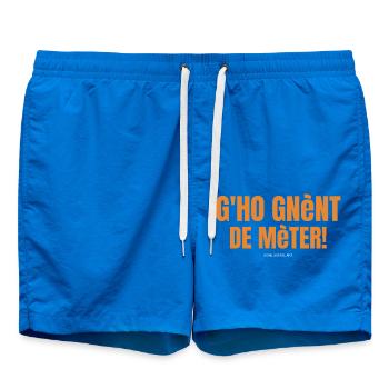 Brescian dialect Epic beautiful funny phrases - Swim Trunks - cobalt blue - Front