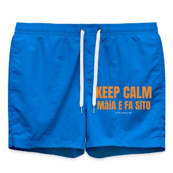 Garder son calme Dialecte de Brescia 1 - Short de bain - cobalt blue - Devant