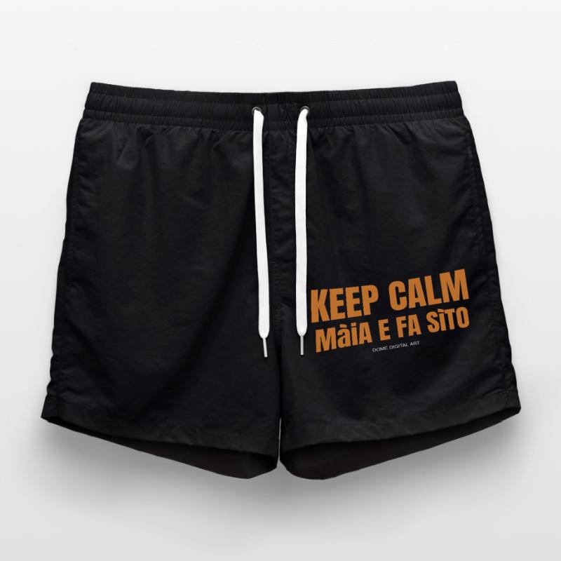 Keep Calm Brescian Dialect 1 Swim Trunks