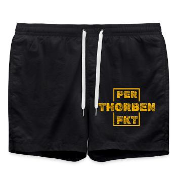 Thorben - Badeshorts - Schwarz - Vorne - AI Model Male 185 light (185cm)