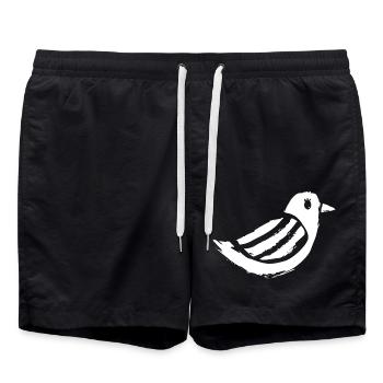 Pigeon pigeons pigeon gift pigeon fancier - Swim Trunks - black - Front - AI Model Male 185 light (185cm)