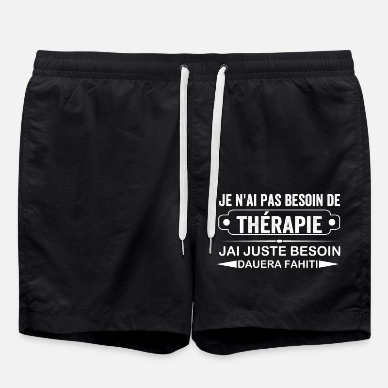 Tahitian Therapy - Swim Trunks - black