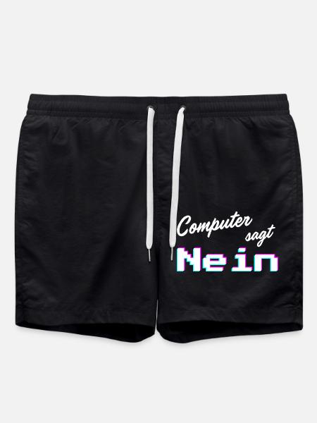 Computer sagt nein | Computer says no - Badeshorts - Schwarz