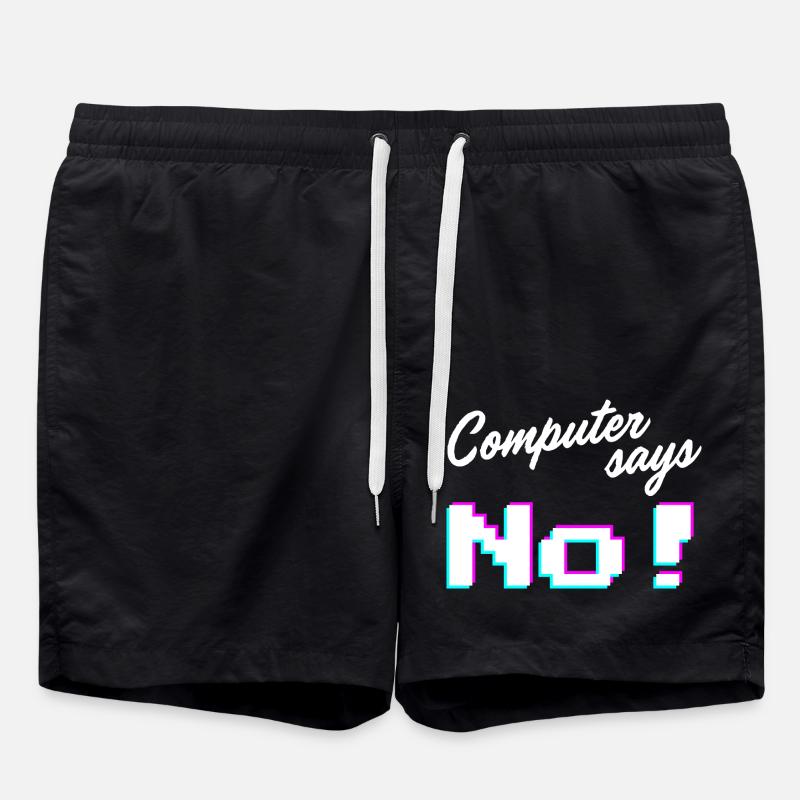 Computer says no - Computer says no - Swim Trunks - black