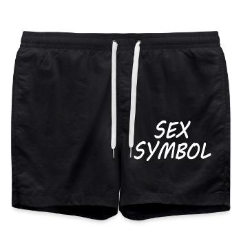 Sex symbol - Badeshorts - Schwarz - Vorne - AI Model Male 185 light (185cm)