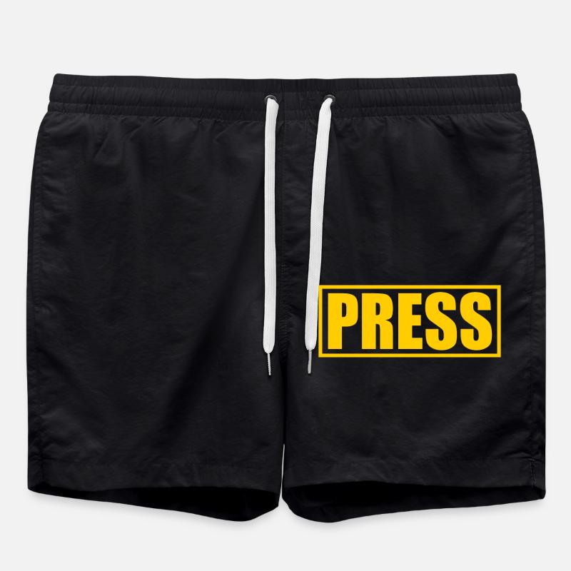 Press press - Swim Trunks - black