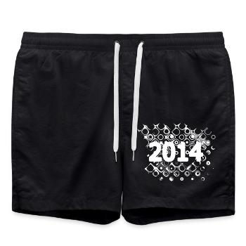 Retro 2014 - Swim Trunks - black - Front - AI Model Male 185 light (185cm)