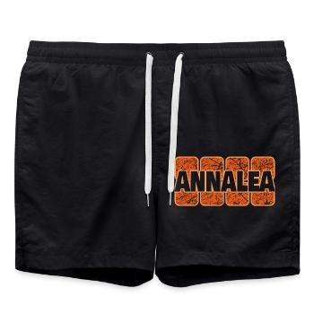 First name Annalea - Swim Trunks - black - Front - AI Model Male 185 light (185cm)