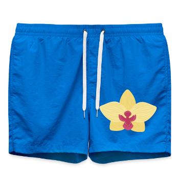 Orchidée jaune - Short de bain - cobalt blue - Devant