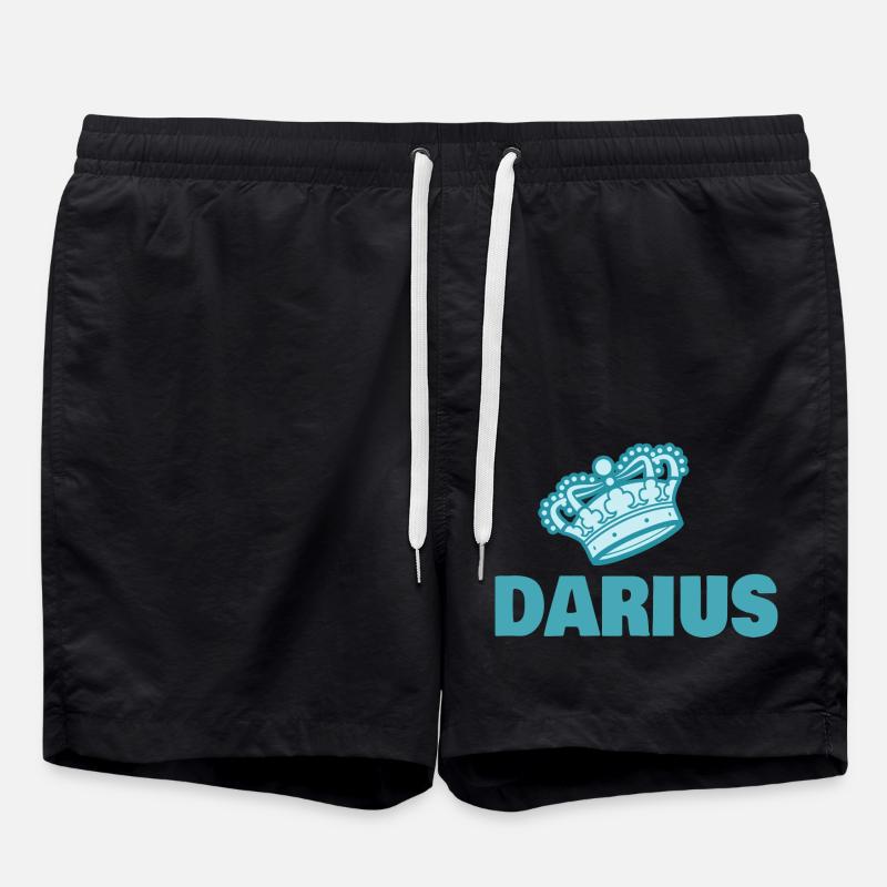 Prénom Darius - Short de bain - noir