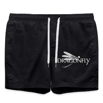 Libellen Dragonfly für einen Insektenliebhaber - Badeshorts - Schwarz - Vorne - AI Model Male 185 light (185cm)