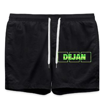 Idée cadeau Dejan - Short de bain - noir - Devant - AI Model Male 185 light (185cm)
