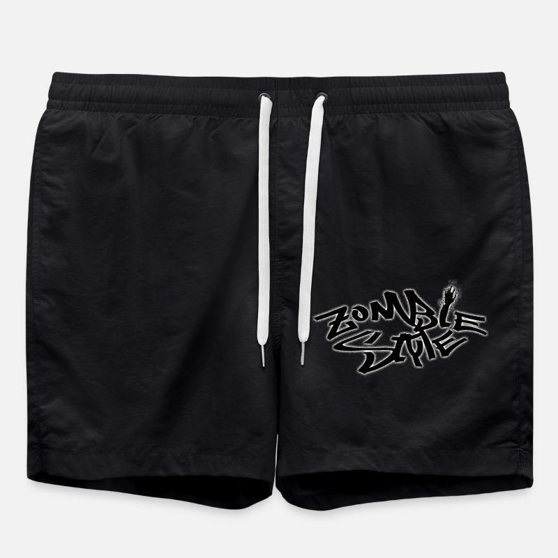 Zombie Style - Swim Trunks - black