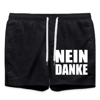 Nein danke - Badeshorts - Schwarz - Vorne - AI Model Male 185 light (185cm)