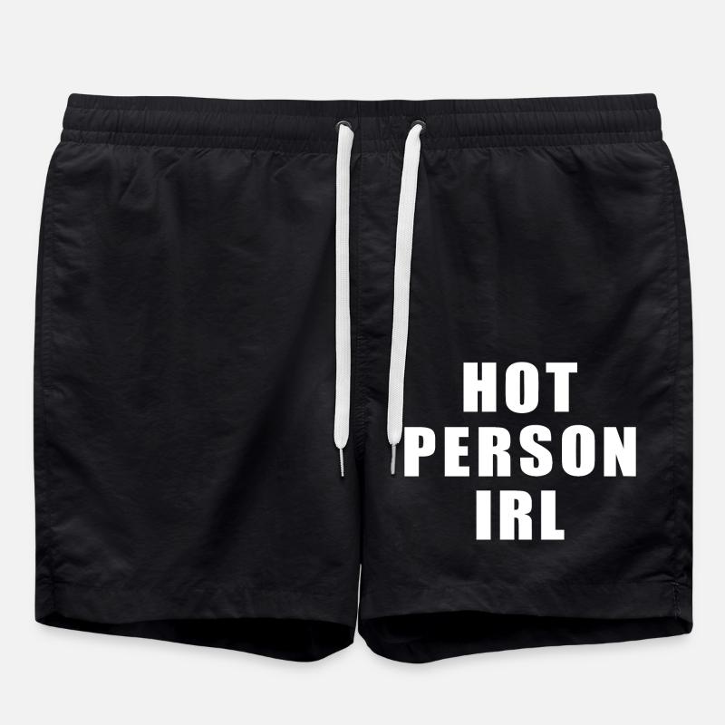Hot person irl - Swim Trunks - black