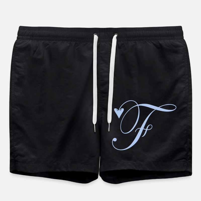 Monogramme F Vigne Coeur - Short de bain - noir
