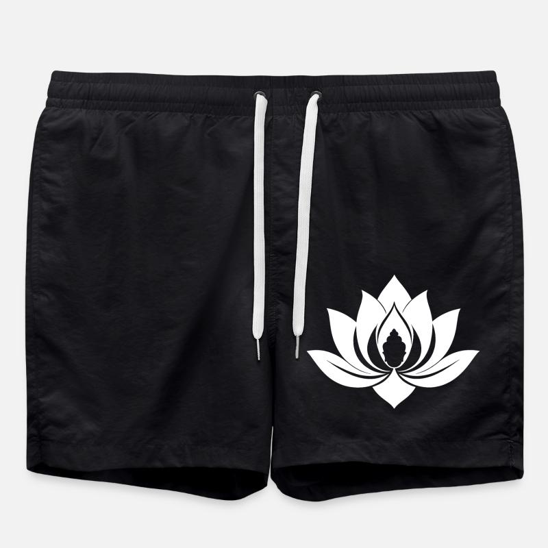 White Lotus - Swim Trunks - black