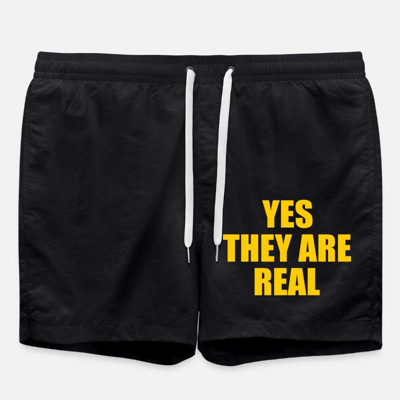 yes they are real - Swim Trunks - black