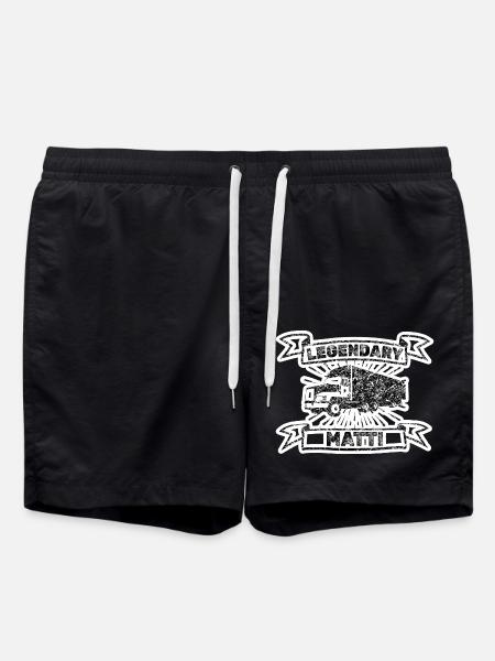 First name Matti - Swim Trunks - black