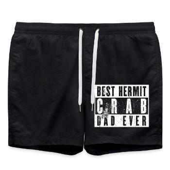Fierté du père bernard-l’ermite - Short de bain - noir - Devant - AI Model Male 185 light (185cm)