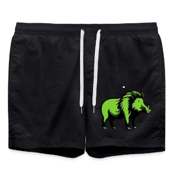 Sanglier - Short de bain - noir - Devant - AI Model Male 185 light (185cm)