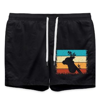 Koala - Badeshorts - Schwarz - Vorne - AI Model Male 185 light (185cm)