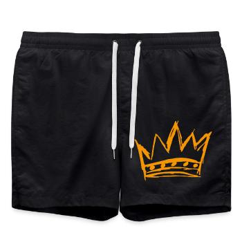 La couronne du style - Short de bain - noir - Devant - AI Model Male 185 light (185cm)