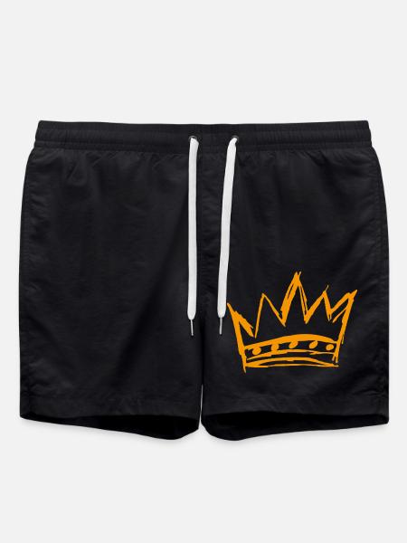 Die Krone des Styles - Badeshorts - Schwarz