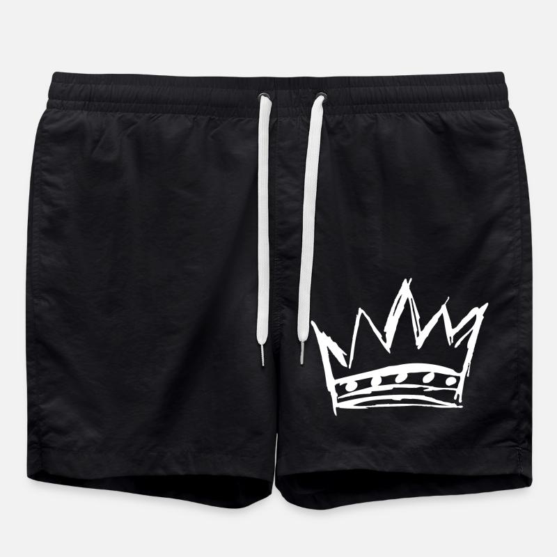 La couronne du style - Short de bain - noir