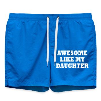 awesome like my daughter - Badeshorts - Cobalt blue - Vorne