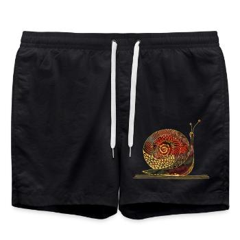Escargot - Short de bain - noir - Devant - AI Model Male 185 light (185cm)