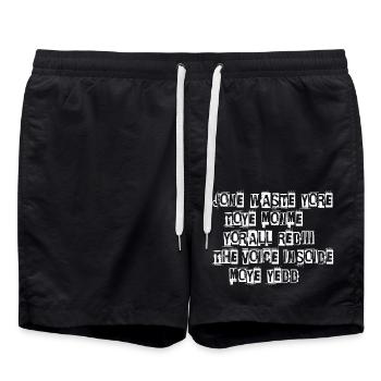 JONE WASTE YORE TOYE MONME YORALL REDIII THE VOICE - Badeshorts - Schwarz - Vorne - AI Model Male 185 light (185cm)