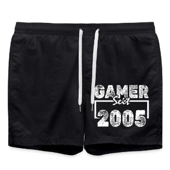 Jeux 2005 - Short de bain - noir - Devant - AI Model Male 185 light (185cm)