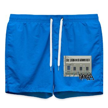 Giesing // Illustration - Swim Trunks - cobalt blue - Front