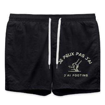 I can't I have jogging - Swim Trunks - black - Front - AI Model Male 185 light (185cm)
