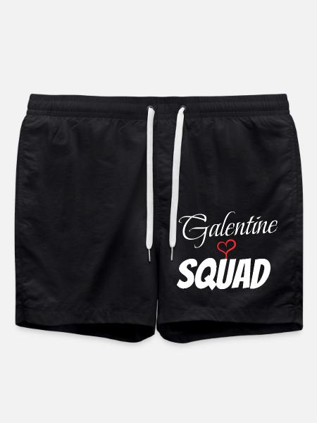 Galentine squad - Swim Trunks - black