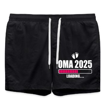 Oma 2025 - Badeshorts - Schwarz - Vorne - AI Model Male 185 light (185cm)