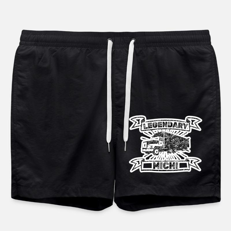 Prénom Michi - Short de bain - noir