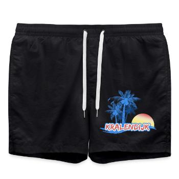 Gift for Kralendijk - Swim Trunks - black - Front - AI Model Male 185 light (185cm)
