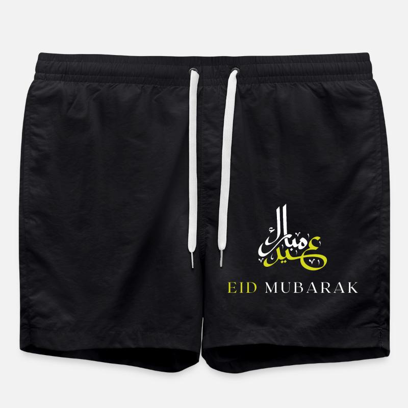 Islam Eid Mubarak - Swim Trunks - black