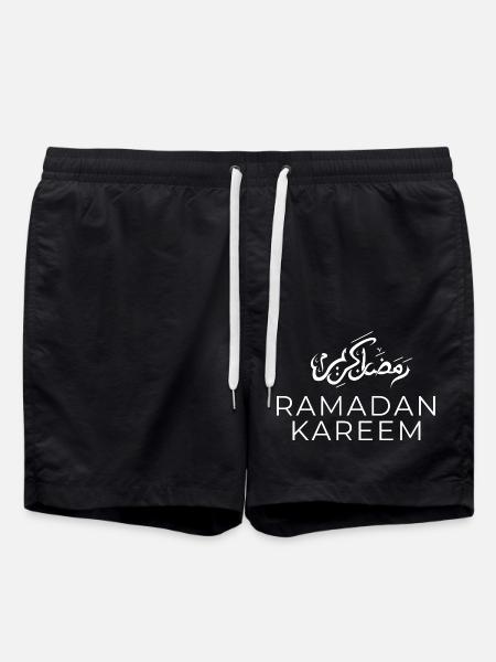 Ramadan Mubarak - Swim Trunks - black