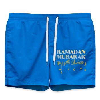 Ramadan Mubarak - Swim Trunks - cobalt blue - Front