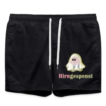 Hirngespenst - Badeshorts - Schwarz - Vorne - AI Model Male 185 light (185cm)