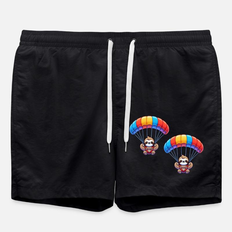 Sloth Parachute 2 - Swim Trunks - black