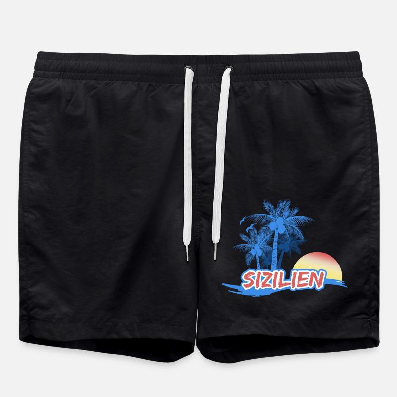 Gift for Sicily - Swim Trunks - black