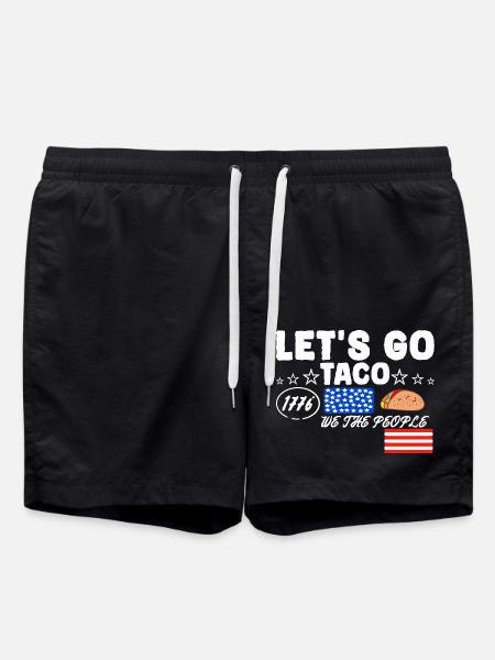Let's go taco - Swim Trunks - black