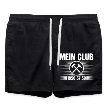 Erzgebirge Club - Badeshorts - Schwarz - Vorne - AI Model Male 185 light (185cm)