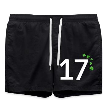 17 - Short de bain - noir - Devant - AI Model Male 185 light (185cm)